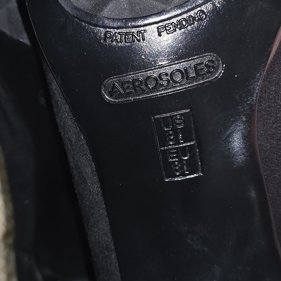 AEROSOLES Black Heeled Boots for Women - Picture 7 of 10